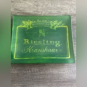 Prima Donna Abernathy & Wehde Inc. Riesling Kraushaar
Green Glass Tray.